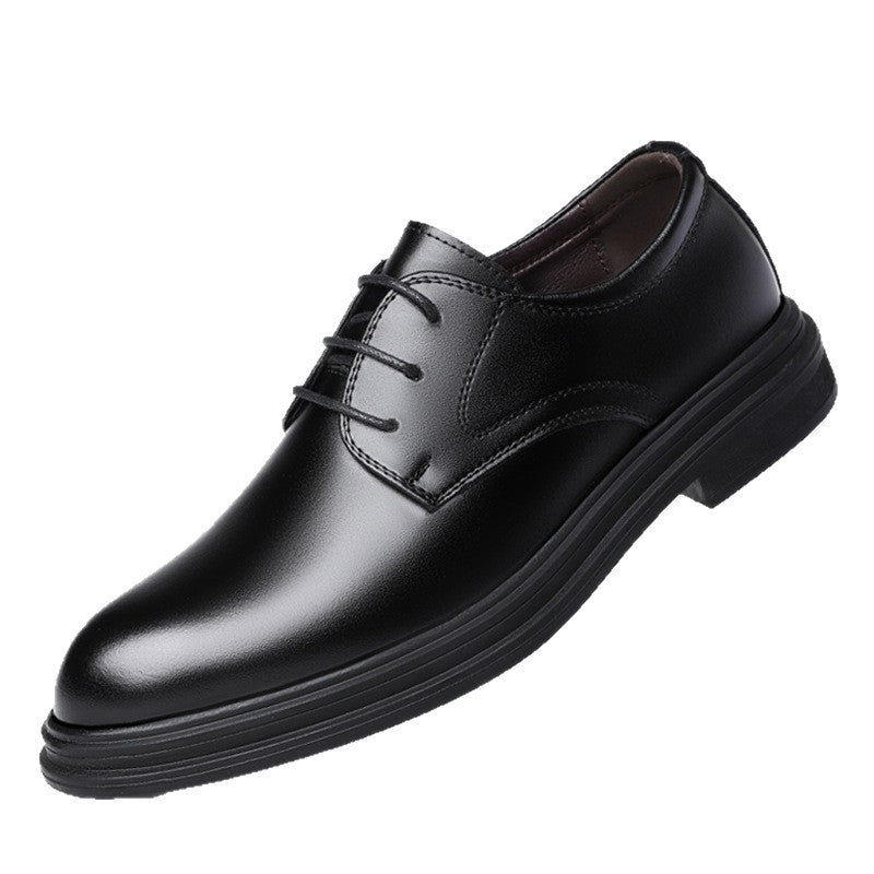 Leather Shoes for Men, Black Suit Men's Shoes, Soft Sole Men's Interview Business Formal Wear, Youth Casual Shoes, Groomsmen's Wedding Shoes