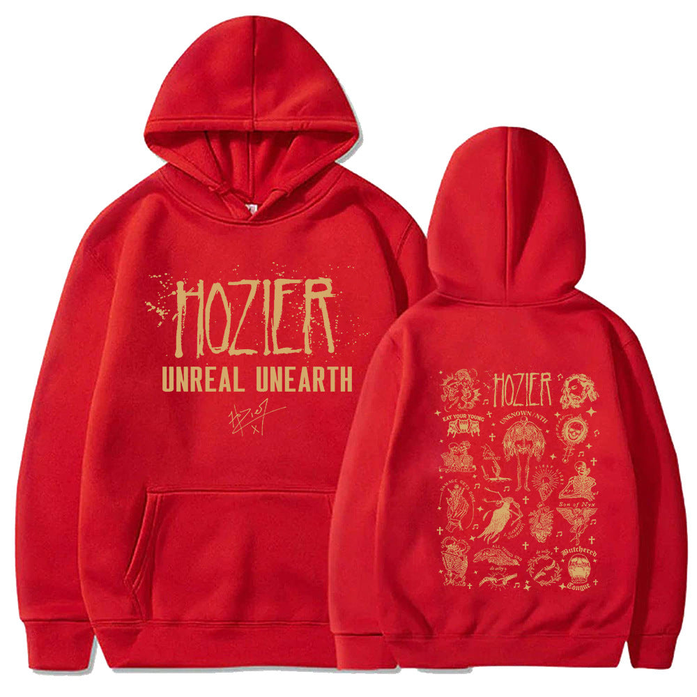 Hozier Unreal Unearth Tour Hoodie Women Men Pullover Vintage