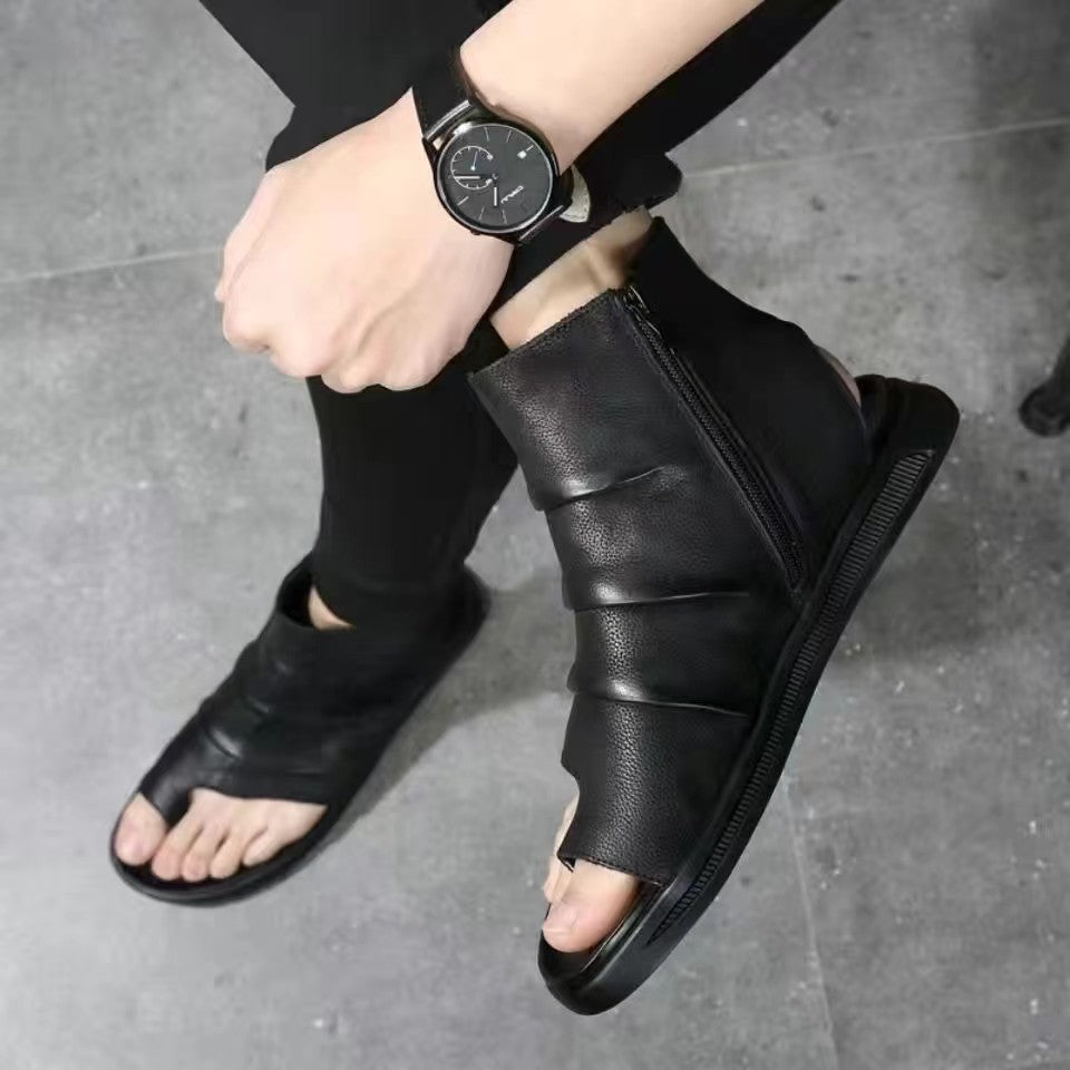 Men's Sandals 2025 New Fashion Casual Beach Shoes Men's Trendy Creative Outdoor Sandals Customizable in Small Orders