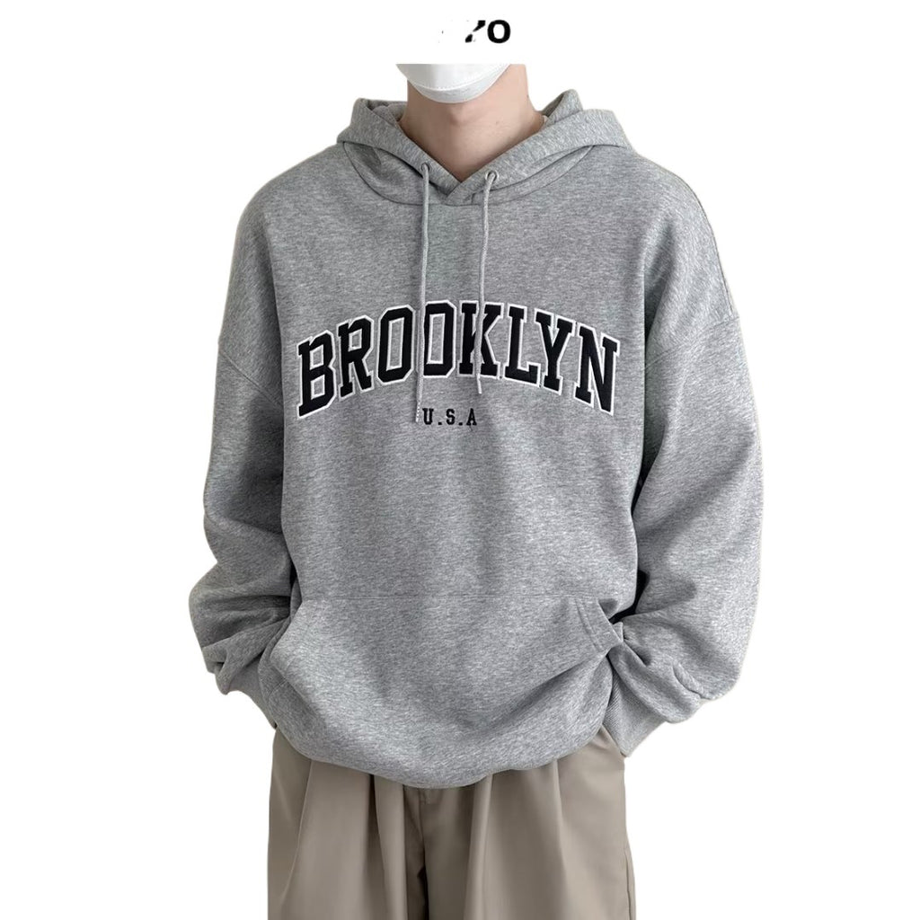Sweatshirt Men's and Women's Spring and Autumn New American Fashion Brand Trendy Letter Printing Hooded Jacket Casual
