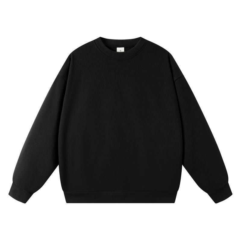 New Style Couple's Loose-Fitting Round-Neck Hooded Sweatshirt, Long-Sleeved Sweatshirt, Heavyweight Pure Cotton 400g Hoodie with Printed Logo