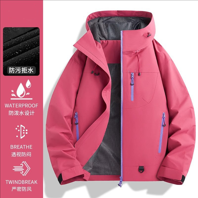 ✅ Lightweight Single-Layer Jacket for Women 25 Spring & Fall Outdoor Windproof and Waterproof Men's Travel Mountaineering Jacket Jacket