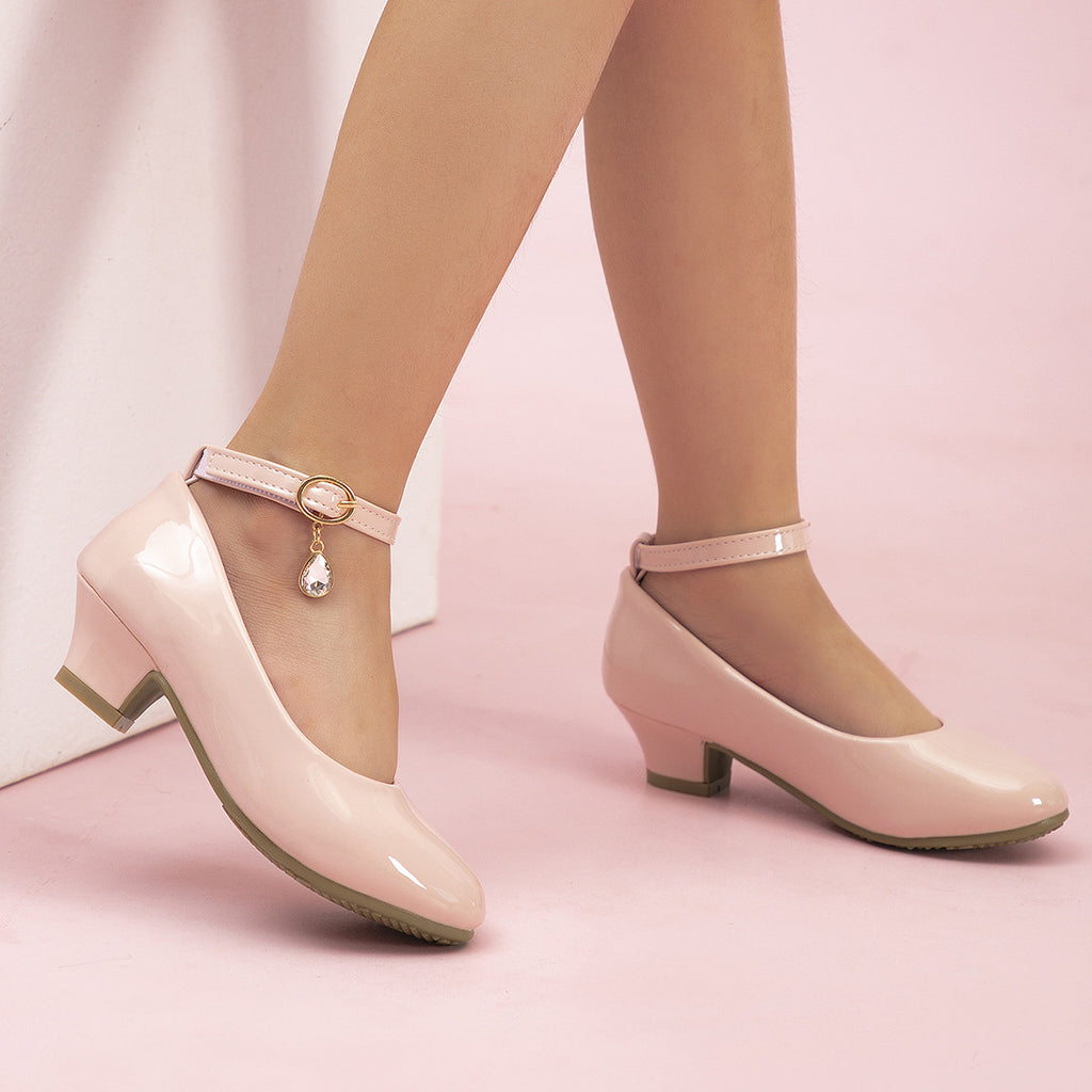 Girls High Heels 2025 Spring and Autumn New Girl Foreign Trade Single Shoes Children's Princess Shoes Medium and Large Children's Simple Shoes
