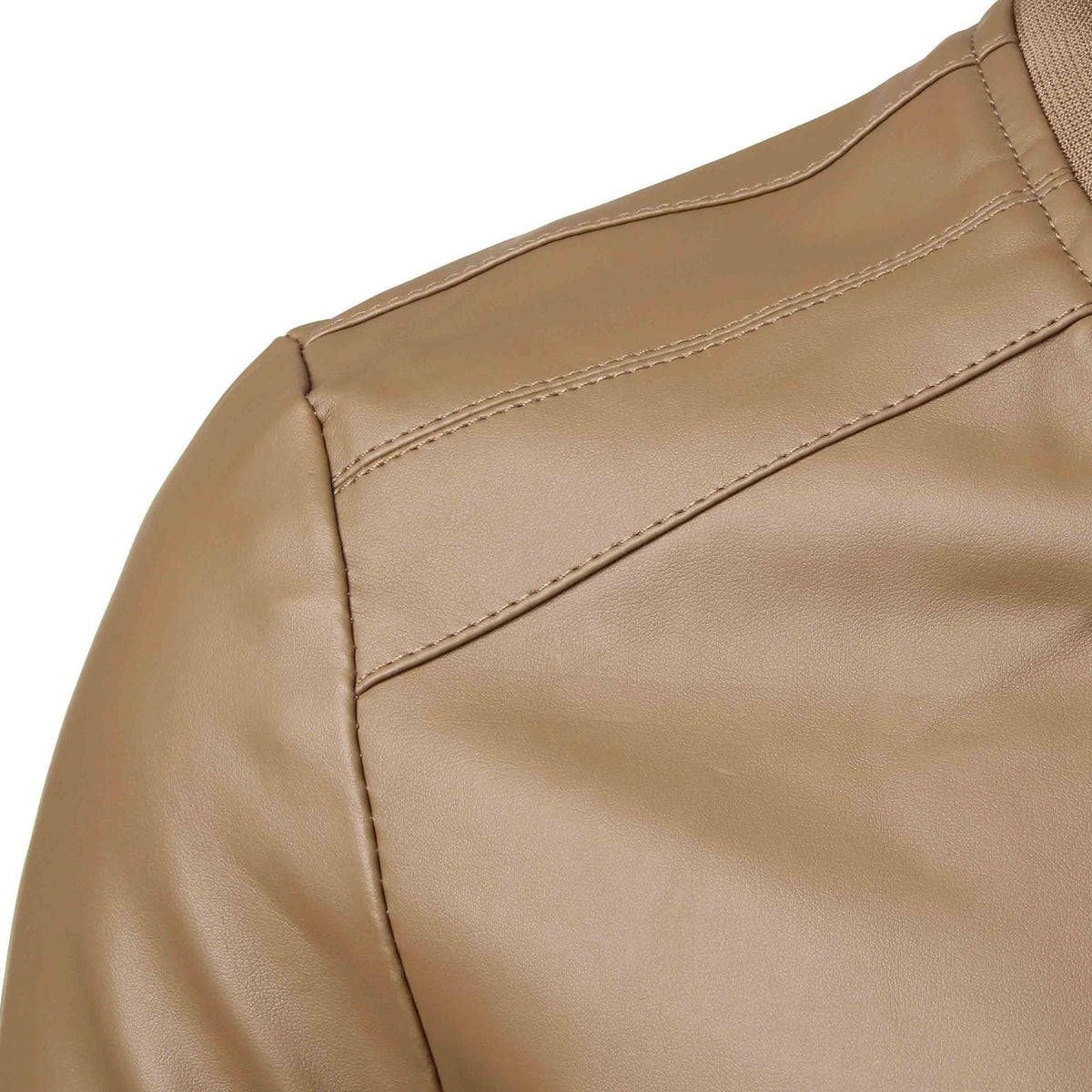 Men's Leather Jacket 2026 Foreign Trade Men's Clothing Large Size Leather Coat Winter Men's Pu Leather Jacket Baseball Collar Leather Jacket Coat