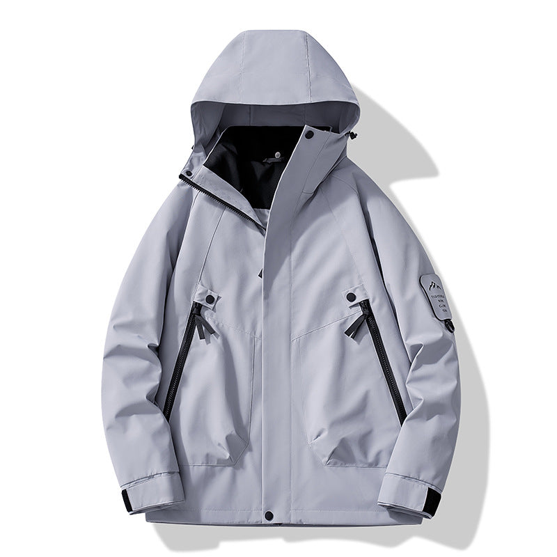 Jacket for Autumn and Winter, 25 Styles of Warm Coats, Windproof and Waterproof Outdoor Jackets, Detachable Two-Piece Set, Couple's Hiking Clothing