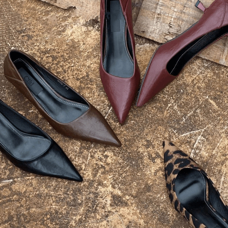 In Stock, One-Piece Dropshipping Available~ Pointed-Toe, Elegant Stiletto High Heels for Women, Stylish and High-End, Comfortable and Non-Tiring, Soft-Soled Single Shoes for Women