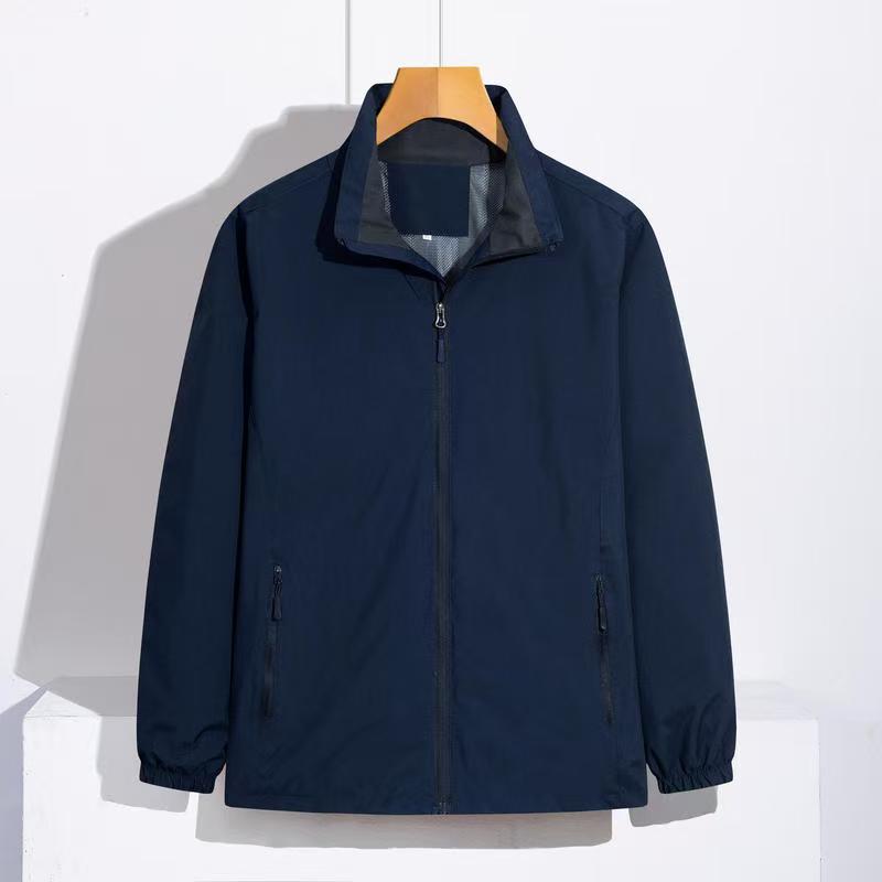 Jacket Long-Sleeved Workwear Workwear Advertising Cultural Shirt Waterproof Windproof Jacket Windbreaker Printed Logo Text Pattern