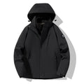 Three-In-One Detachable Autumn and Winter Jacket for Couples, Unisex Windproof and Waterproof Mountaineering Clothing with Fleece Lining