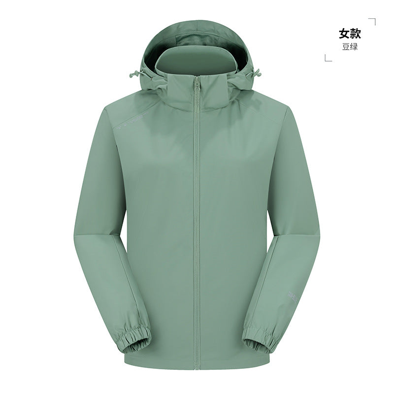 Spring and Autumn Outdoor Couple's Soft Shell Women's Top Waterproof Windproof Warm Jacket Women's Mountaineering Sports Men's Jacket