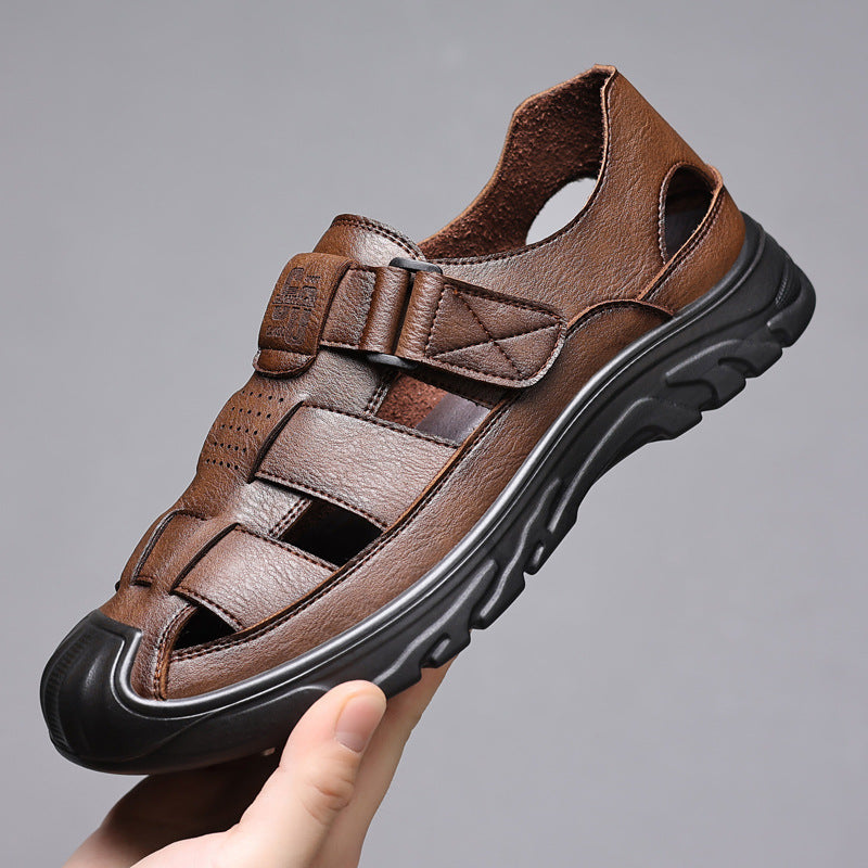 Summer New Men's Sandals, Non-Slip, Wear-Resistant, Casual Sandals, Men's Hollow Breathable Clogs, Men's Drop Shipping