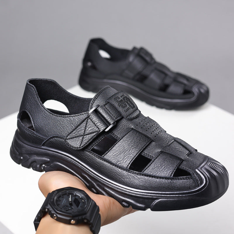 Summer New Men's Sandals, Non-Slip, Wear-Resistant, Casual Sandals, Men's Hollow Breathable Clogs, Men's Drop Shipping