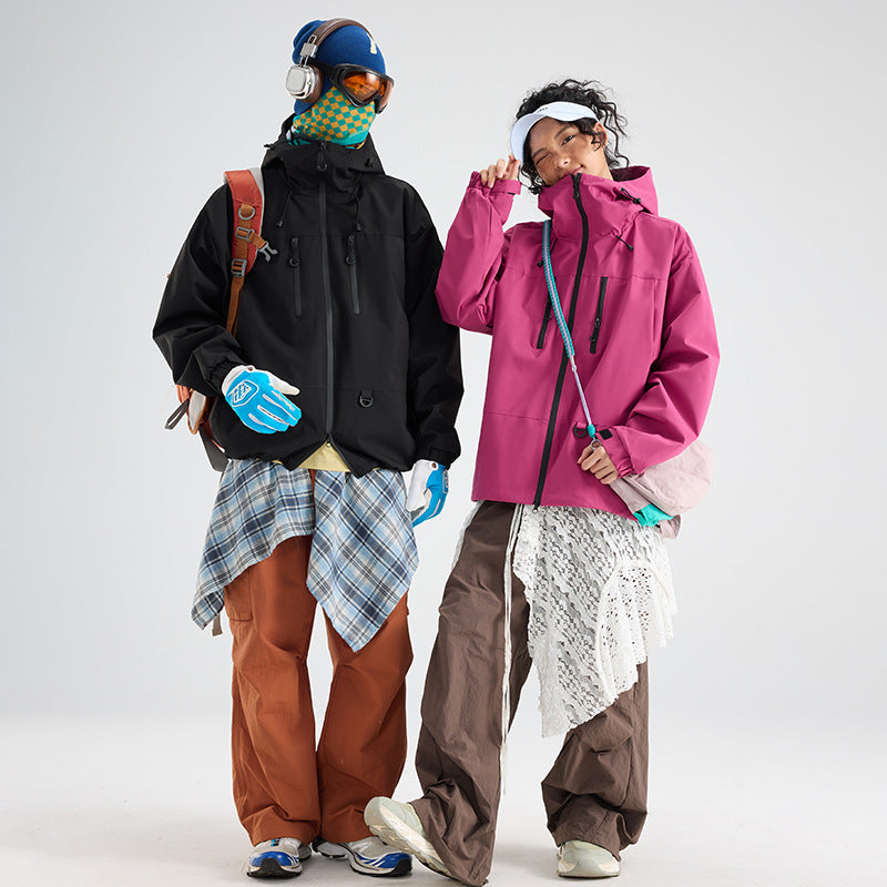 Couple's Outdoor Jackets, Youth Hooded Jackets, Men's Casual Jackets, Men's Single-Layer Windproof Jackets