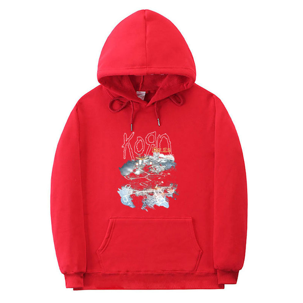 Vintage Rock Band Korn Issues Print Hoodie Men Women Gothic