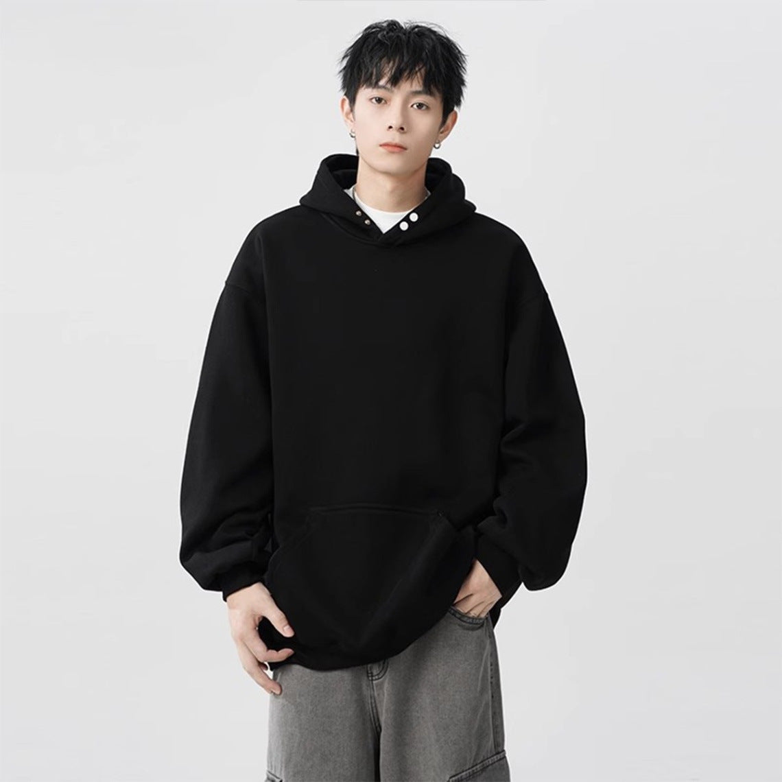 2024 American Heavy Hooded Sweater Men's Autumn Fashion Brand Casual Couple Hoodie High Street All-match Loose Jacket