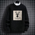Sweater Men's Winter Cross-border 2024 New Style Knitted Sweater for Male Teenagers Spring and Autumn Middle School Students Warm Clothes Sweater Tide