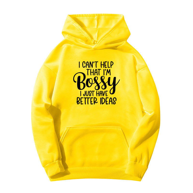 bestter ideas printed hooded hoodie autumn and winter European and American women's jacket coat foreign trade cross-border