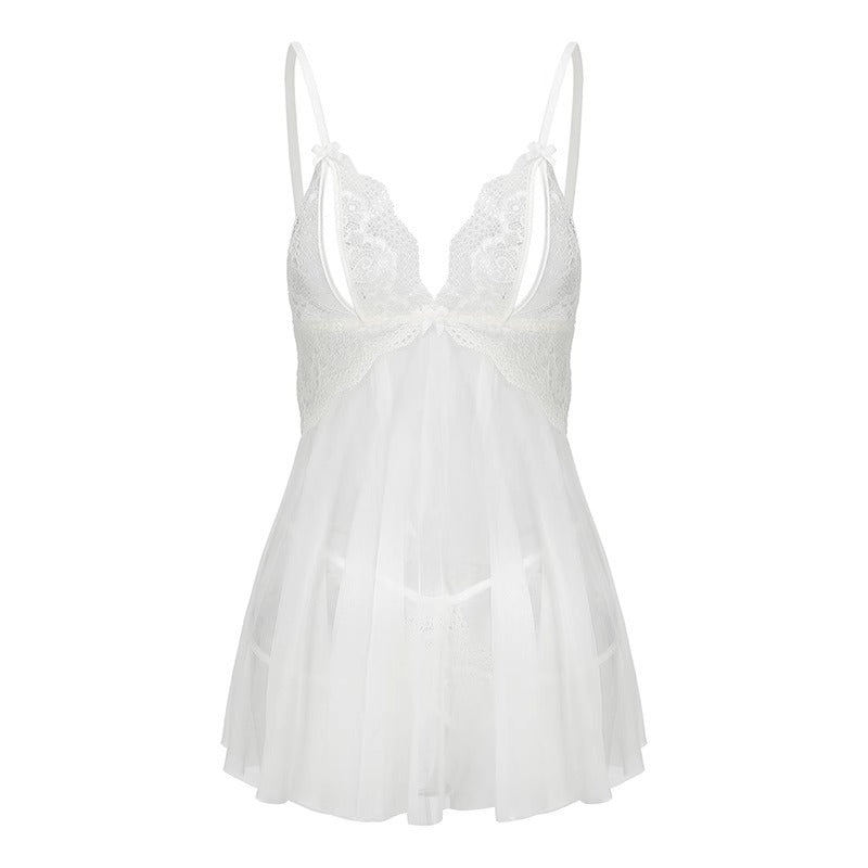 Sexy Hot Girl Pajamas, Women's Sexy Intimates, Pure Lust Temptation, Date Shirt, Sexual Intercourse, High-End Qqny Suspender Nightgown
