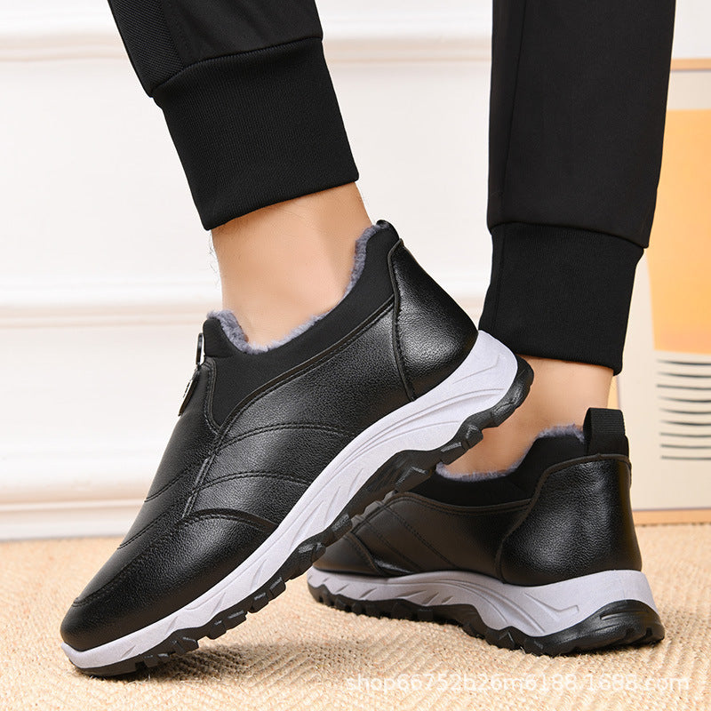 Cotton boots winter new foreign trade cotton shoes a generation of thick plush casual warm snow boots men's factory wholesale