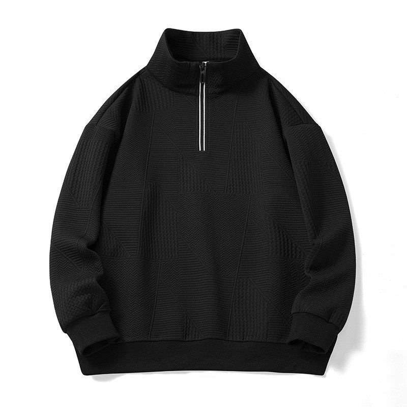 Men's Sweatshirts Cross-Border Spring and Autumn Trendy Brand Loose Large Size Stand Collar Versatile Sweatshirts Trendy Jackets