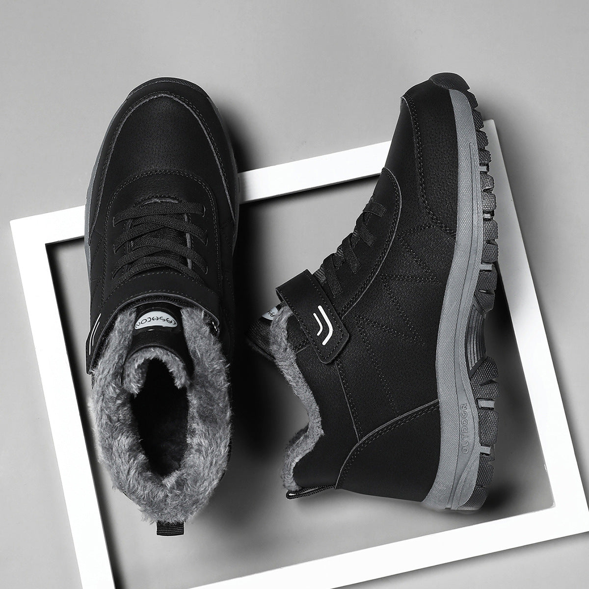 2025 High-Top Cotton Shoes Winter Hot Style Men's Warm Snow Boots 36-45