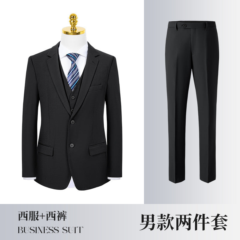High-End Women's Suit Black Women's Suit Business Formal Gray Professional Women's Pants Suit Blue Haze Blue