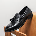 Men's Loafers Cross-border plus size New Style Leather Shoes Fashion British Men's Business Tassel Leather Shoes Slip-on Leather Shoes