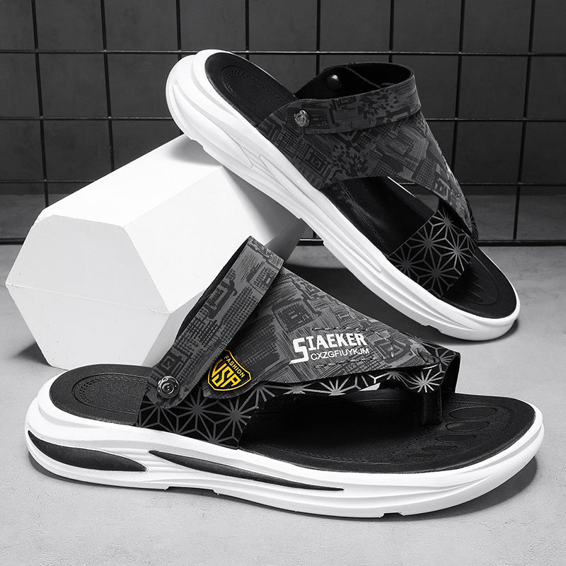 Sandals Men's Summer New High-Looking Men's Sandals Outdoor Versatile Casual Non-Slip Wear-Resistant Sports Beach Sandals