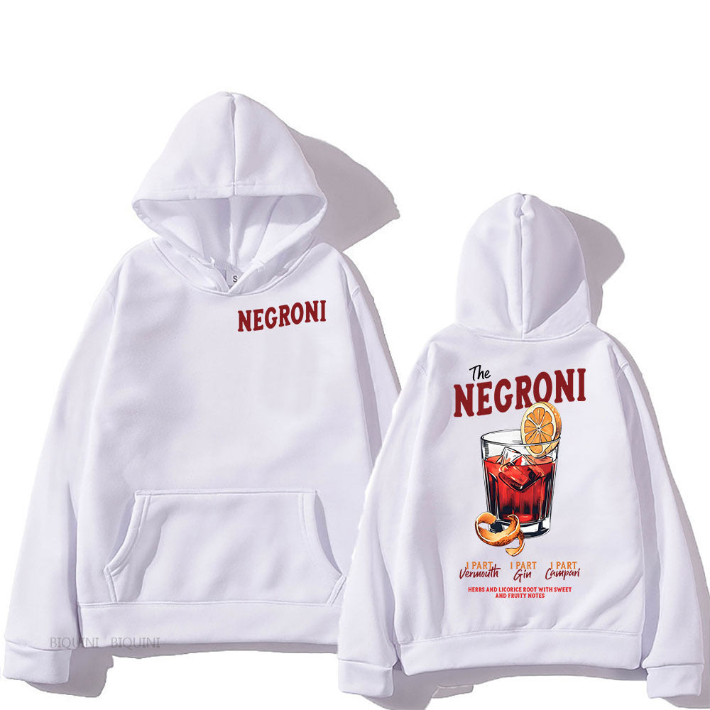 Negroni Unisex Long Sleeve Graphic Hoodie Please Social Club