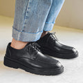 Men's Shoes New British Men's Casual Business Formal Wear Thick Bottom Lace-up Youth Suit Leather Shoes Men's Korean Style WF596