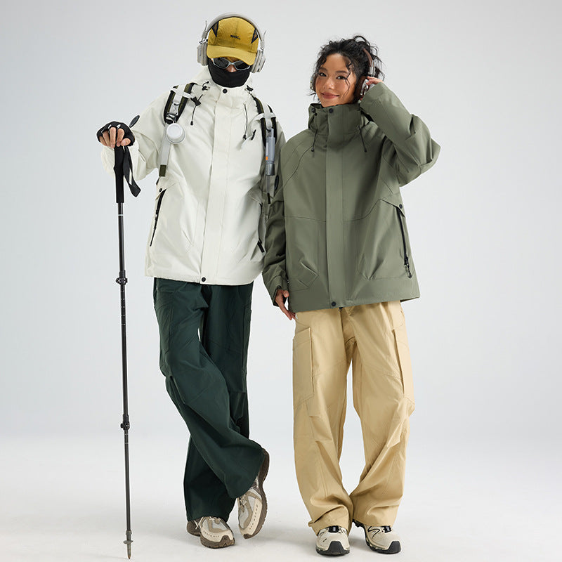 Printed Custom-Made Jackets, Outdoor Three-In-One Jackets for Men and Women, Travel Outdoor Three-Proof Printable High-Quality Jackets