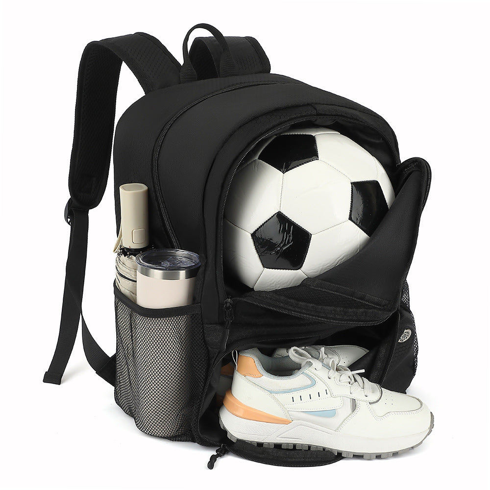 Spot New Shoulder Football Pattern Football Bag with Ball Holder Waterproof Sports Equipment Bag Suitable for Basketball Volleyball Bag