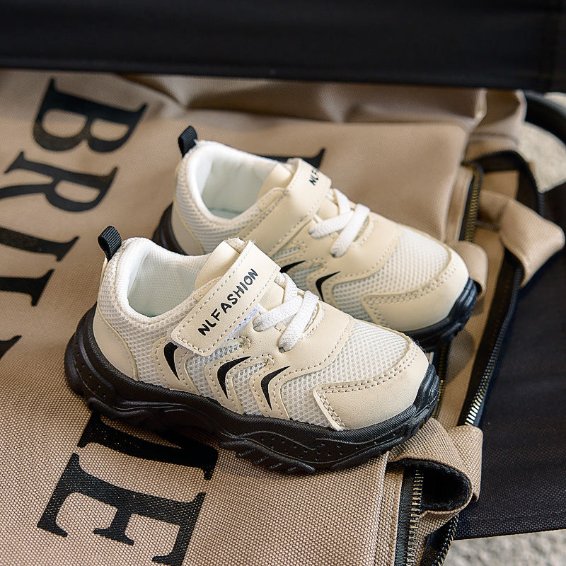 Children's Sports Shoes 2025 Autum New Girls' Lightweight Shock-Absorbing Outdoor Kidsren's Shoes Breathable Boys' Shoes