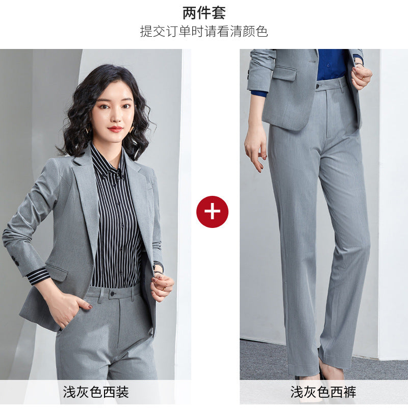 New Business Suit Men's Work Clothes Women's Black High-End Suit Suit Lawyer Teacher Work Professional Formal Wear