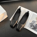 South Korea Niche Sports Ballet Shoes Women's Silver White Vintage German Training Shoes Flat Strap Mary Jane Shoes Women