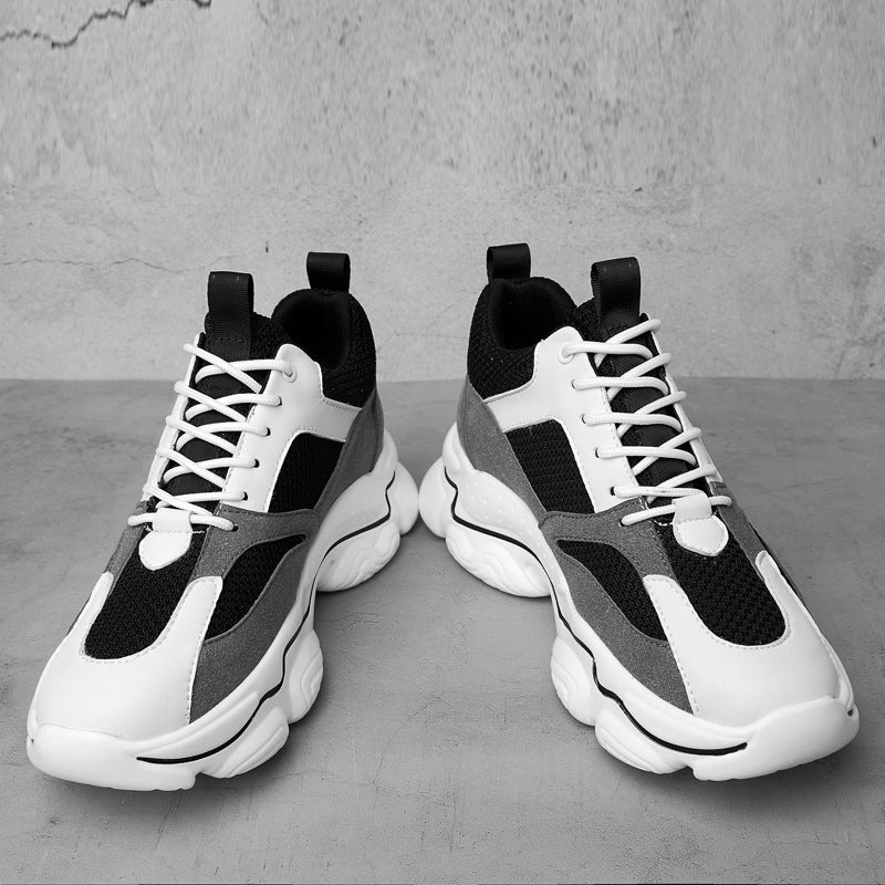 Summer Sports Shoes with Invisible Breathable Mesh, Casual Men's Sneakers, Dad Shoes, Height-Increasing Shoes, Men's Shoes