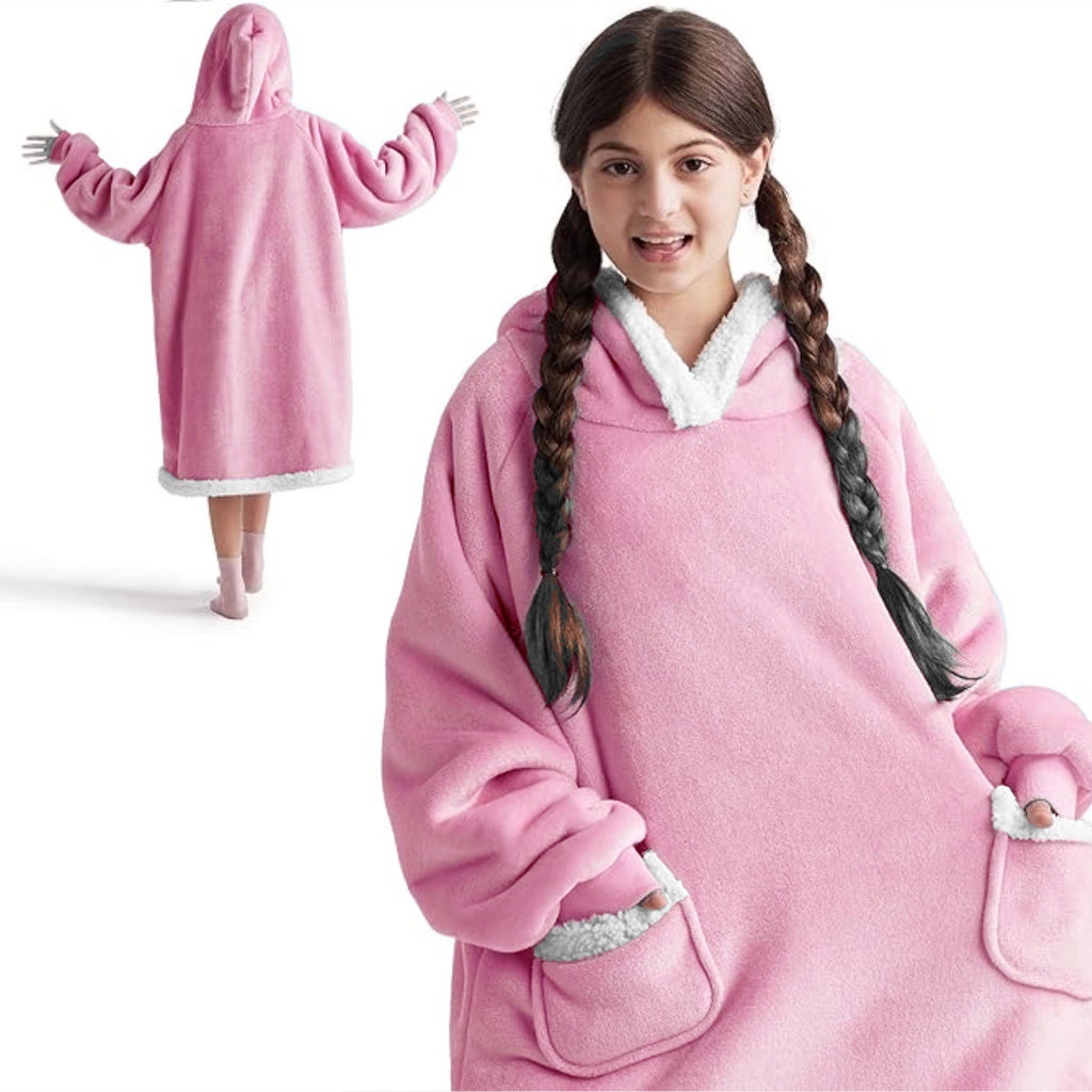 Women's Long-Sleeve Flannel Pajamas, Home Wear, Tv-Friendly, Double Pockets, Can Be Worn Outside, Casual Style, Pullover, Round Neck, Simple and Casual