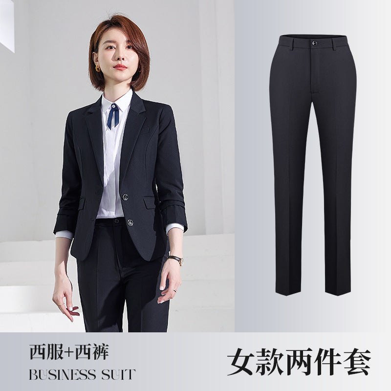 Men's Suit suit Men's Business Professional Dress Salesman Work Clothes Casual Suit Pants Men's and Women's