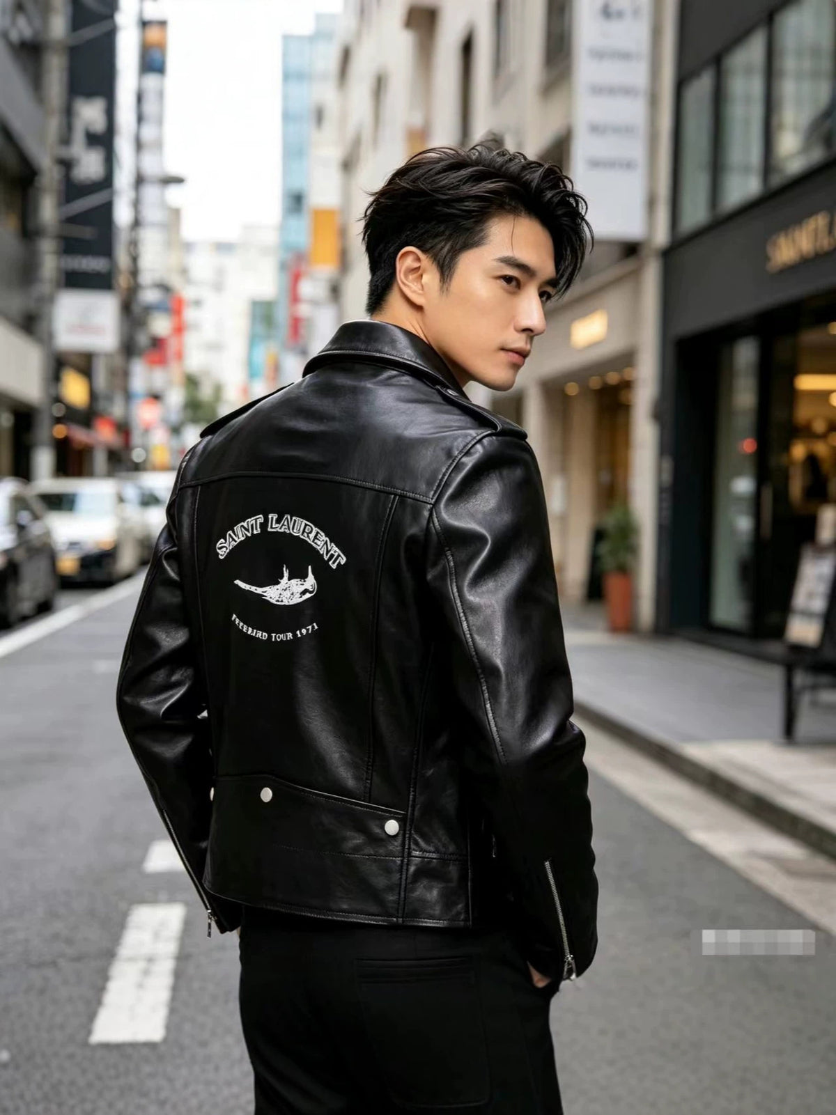 Foreign Trade Wholesale Spring and Autumn New Men's Leather Jackets Korean Style Slim Fit Men's Leather Jackets Large Size Outerwear Leather Jackets Factory Direct Sales