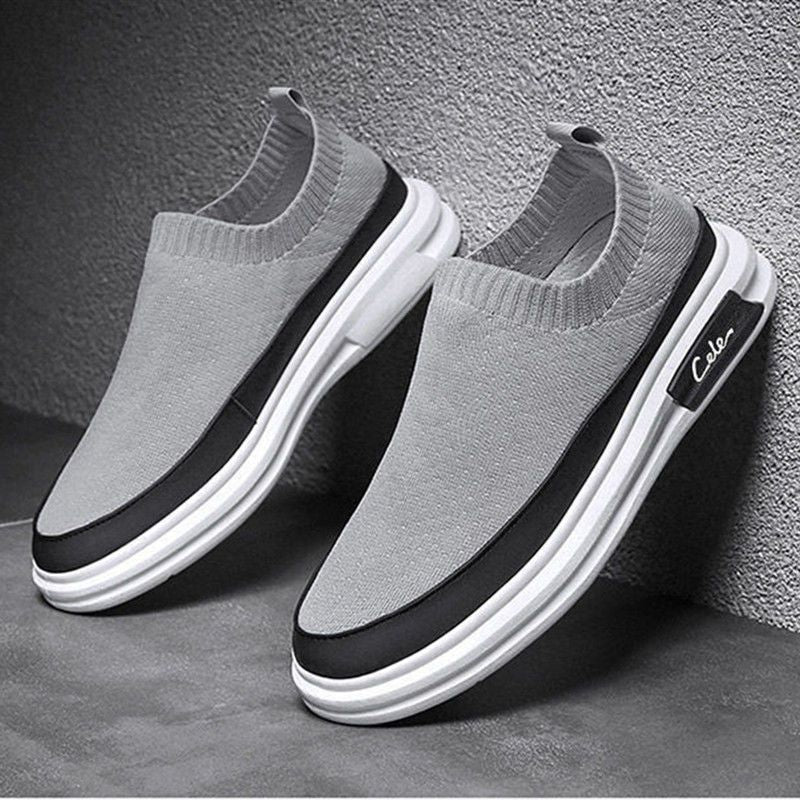 2023 Summer New Men's Shoes Mesh Casual Shoes Soft Sole Non-slip Sneakers Men's Breathable Board Shoes Men's Canvas Shoes