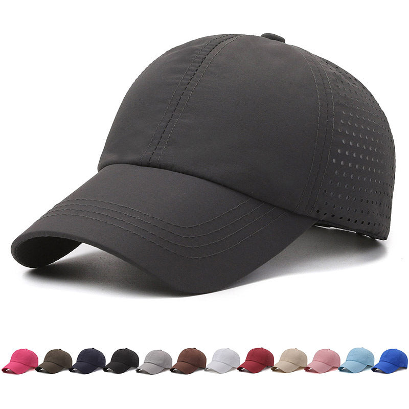 Hats for Men and Women, Quick-Drying Thin Summer Light Plate Baseball Caps, Outdoor Sunshade Hats, Breathable and Fashionable Peaked Caps