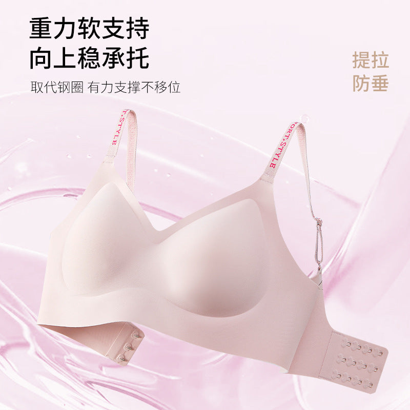 Anti-Gravity Seamless Intimates, Pull-Up, Small Breast Push-Up, Support Secondary Breasts, Anti-Sagging Bra Set, Fixed Cup Bra