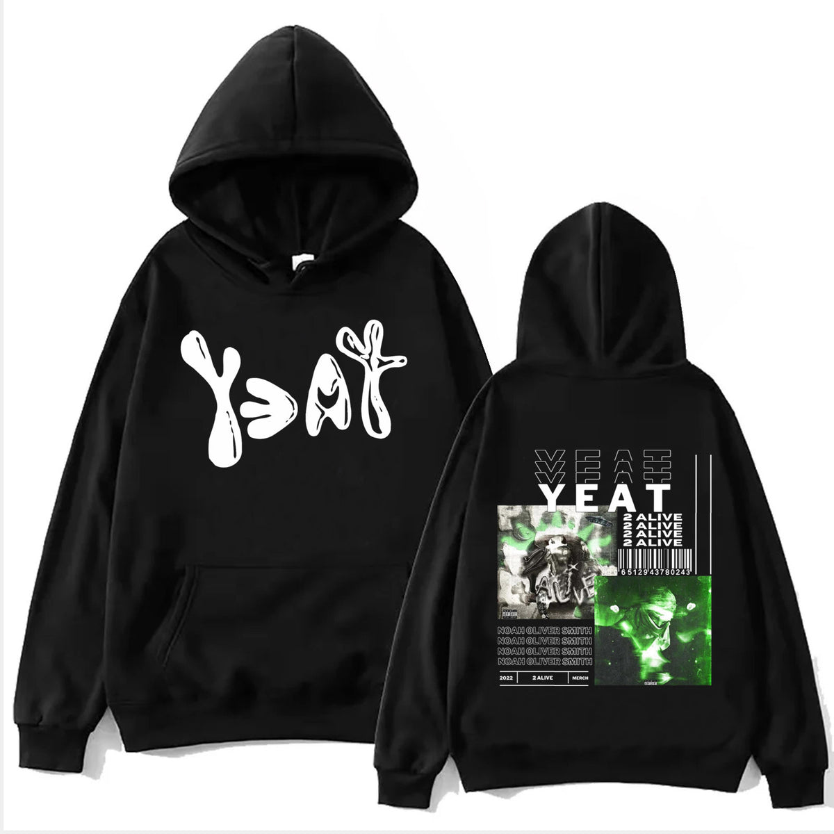 Yeat 2093 Hoodie Harajuku Hip Hop Pullover Tops Sweatshirt m