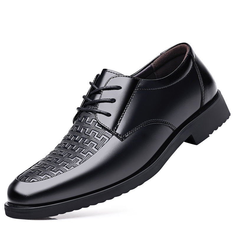 extra large size men's leather shoes spring men's shoes business formal casual breathable shoes groom