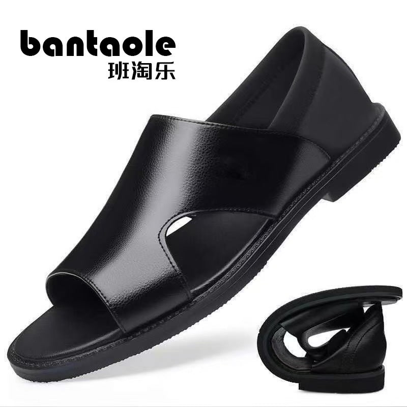 Summer New Men's Sandals Non-slip Soft-soled Sandals Soft Surface Breathable Wear-resistant Casual Soft-soled Beach Sandals for Men
