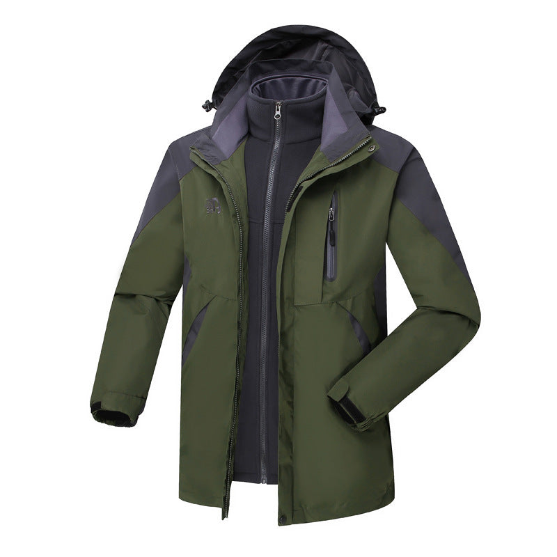 Xizang charge clothing three-in-one two-piece women's men's charge clothing outdoor leisure travel mountaineering clothing manufacturers
