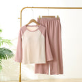 Women's autumn and winter velvet de wear-free bra pajamas suit soft with chest pad long sleeve pants warm home wear spring and autumn