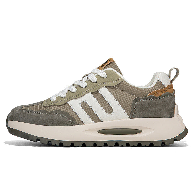 Men's Trendy Sneakers, Autumn Leather Breathable Running Shoes, Versatile Youth Shoes, Men's Casual Sneakers, Trendy Shoes