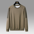 Sweater Men's Spring and Autumn 2024 New Round Neck Loose Casual Long-sleeved T-shirt Trendy All-match Base Shirt Top