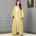 37992025 Autumn and Winter Hot-Selling Yellow Lapel Jacket Women's Fashionable Long-Sleeved Outerwear