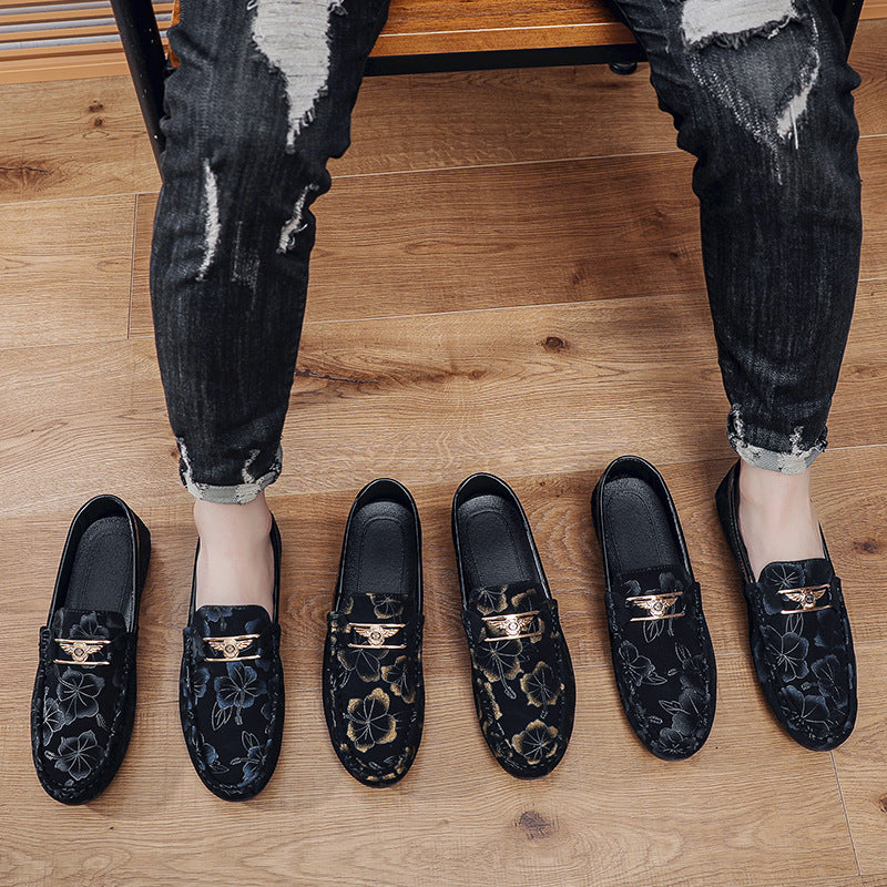 Spring New Men's Loafers Low-top Legs Men's Casual Shoes Fashionable All-match Loafers Slip-on